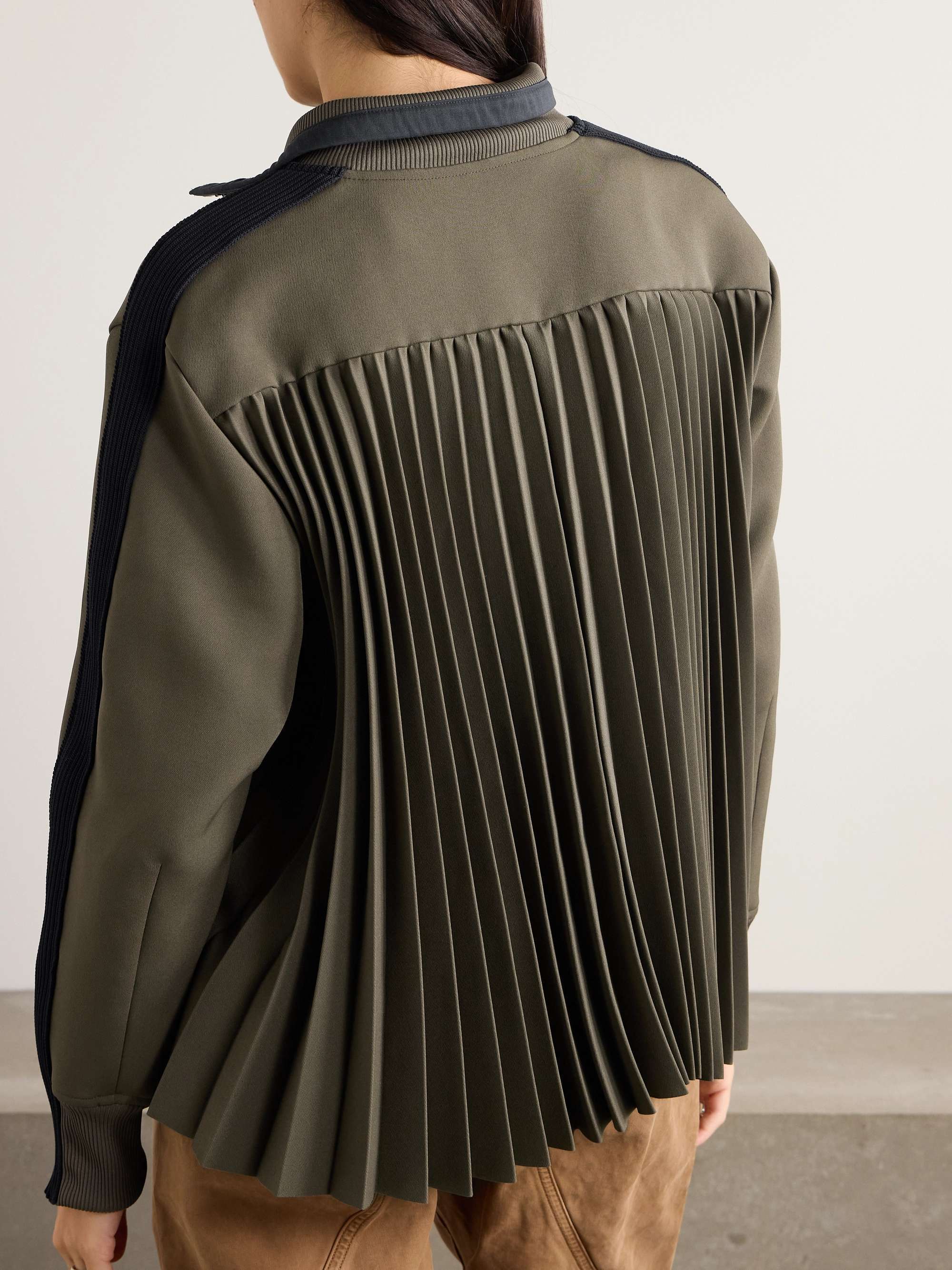《スタイリッシュな逸品》【sacai】ツイル ボンバージャケット