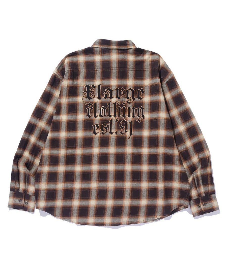 売切れ前に XLARGE OLD ENGLISH L/S FLANNEL SHIRT チェック柄 売切れ前に XLARGE OLD ENGLISH L/S FLANNEL SHIRT チェック柄