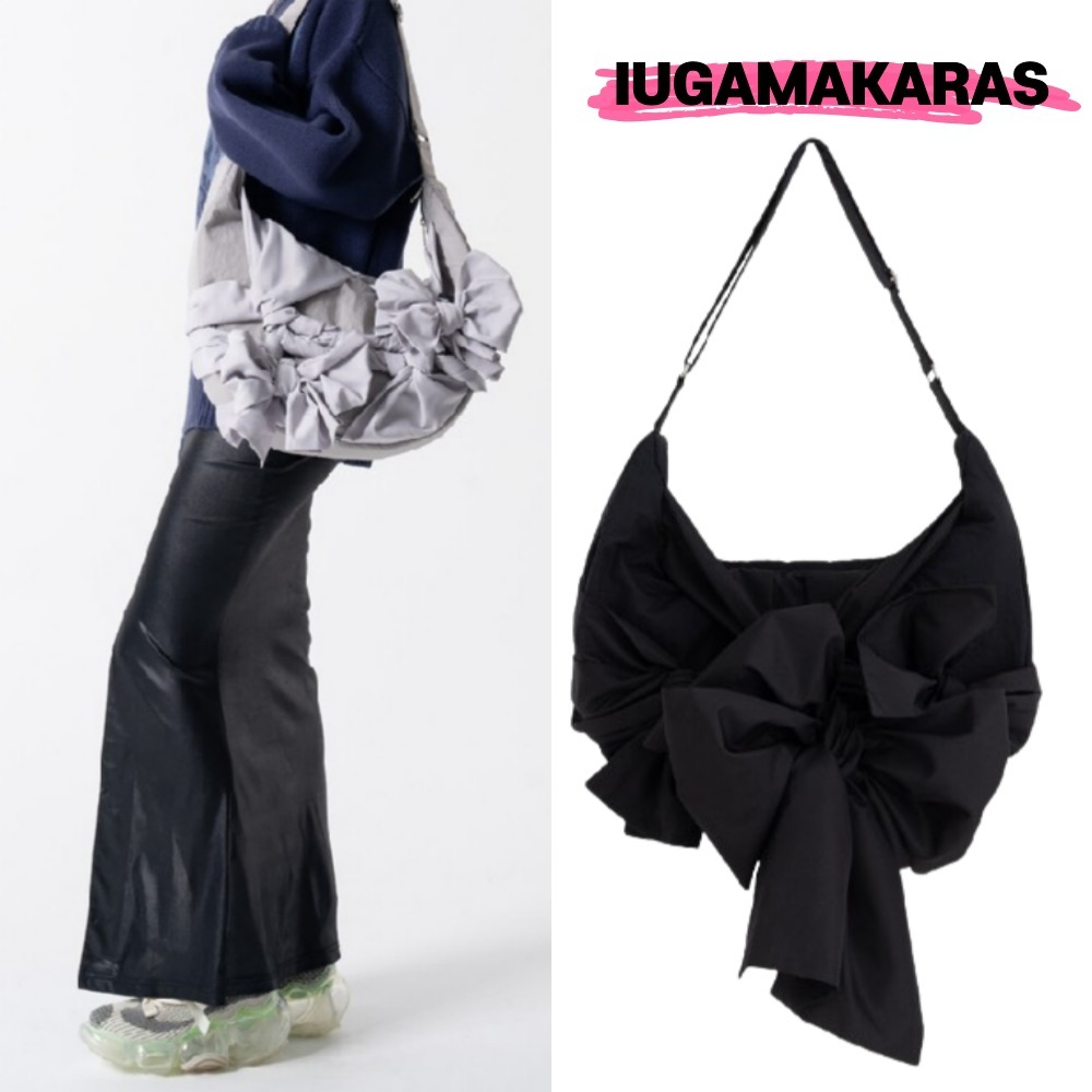 ショルダーバッグ・ポシェット [IUGAMAKARAS] Knotted Shoulder Bag : 2 color