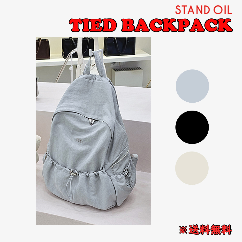 [NEW] 韓国人気◆stand oil◆Tied Backpack◆タイドバックパック