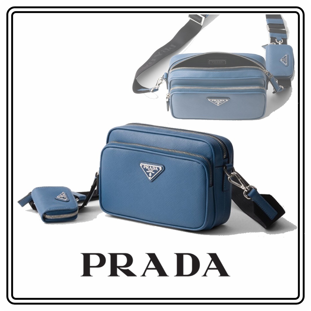 超人気】PRADAプラダ サフィアーノレザーショルダーバッグ