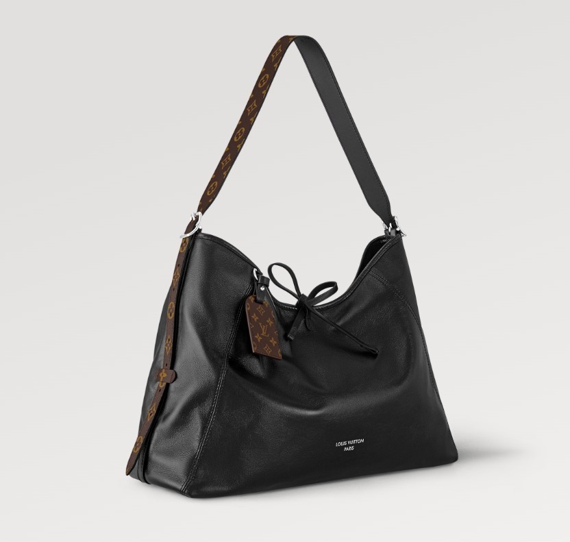 Louis Vuitton《キャリーオールダークMM》黒色 ラム DHL 直営店
