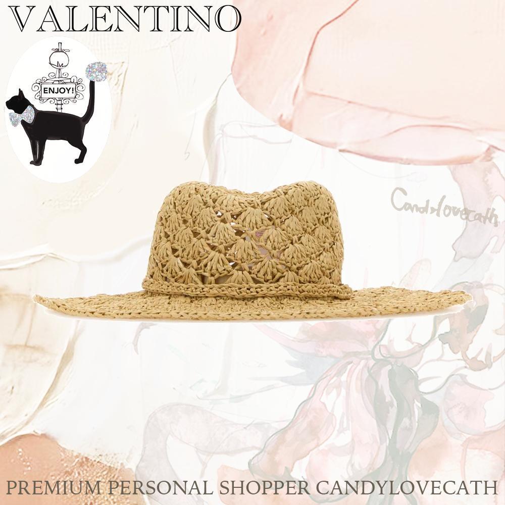 ハット VALENTINO GARAVANI Raffia Valentino Garavani Escape Hat