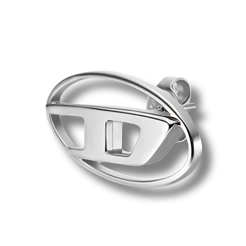 DIESEL『Dx1502 スタッドピアス』 DIESEL Dx1502 ロゴピアス 片耳用 (DIESEL/ピアス) 107325841