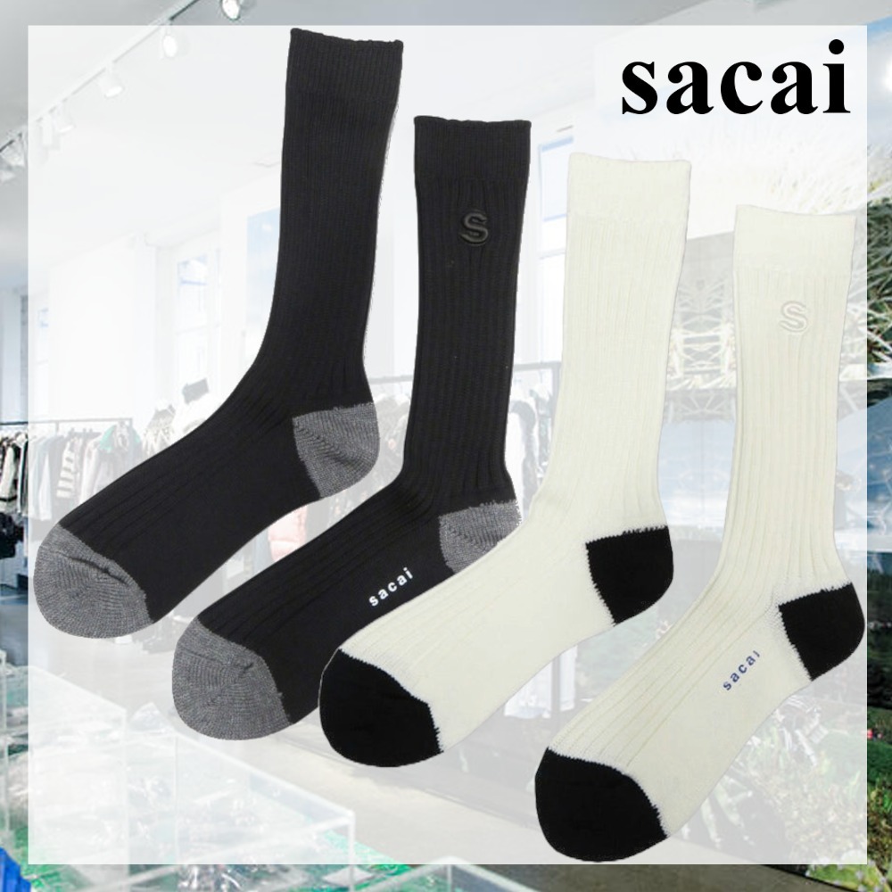 国内より1WEEK【sacai】Rib Socks