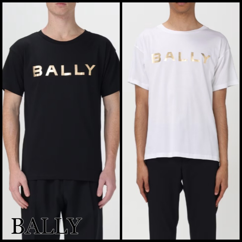 【関税込】人気◆BALLY バリー◆ロゴ プリント Tシャツ コットン