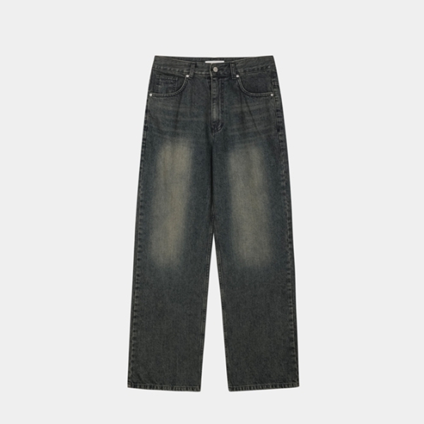 デニム・ジーパン IONSEOUL vintage washed denim pants JE322