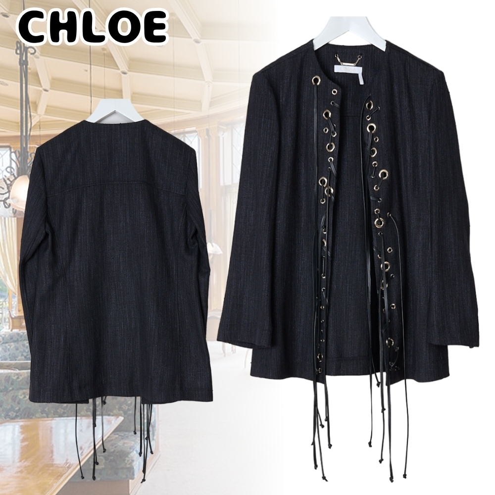 CHLOE*大人心をくすぐるオシャレな*オープンフロント ジャケット