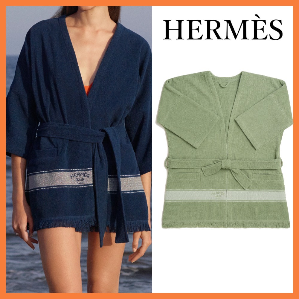 【おうちでも活躍♪】HERMES ヨットビーチローブ