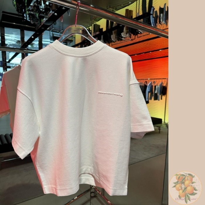 シンプル【alexanderwang】パフロゴ オーバーサイズ Tシャツ