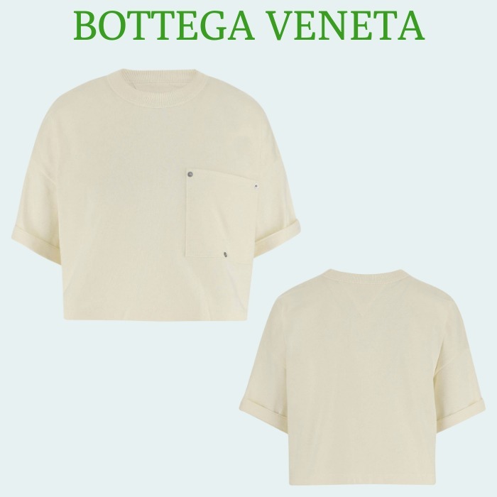 BOTTEGA VENETA☆コットン クロップド Tシャツ
