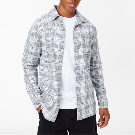 JACK WILLS★長袖 ロゴ ボタン カジュアル シャツ★チェック柄★