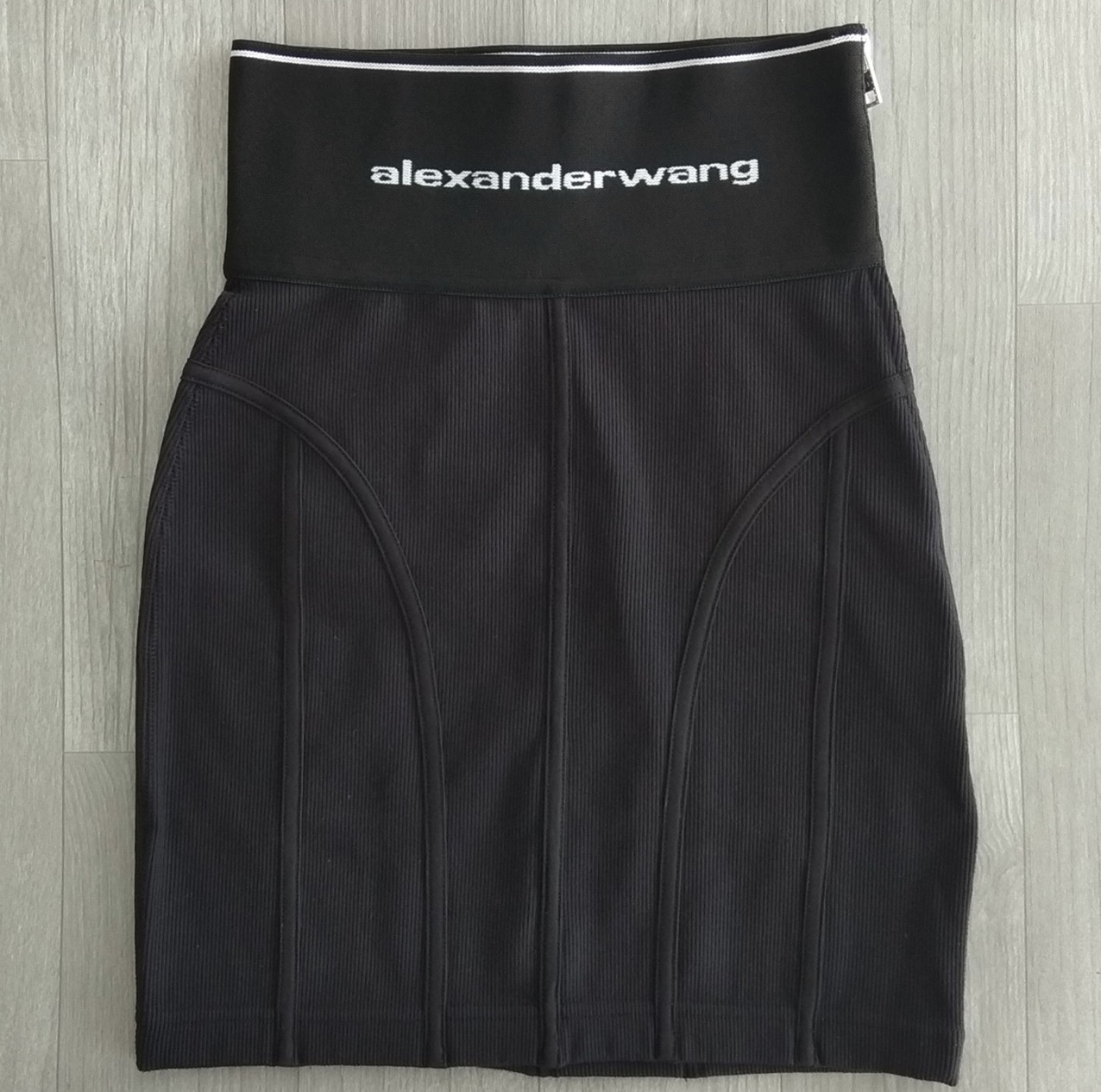 【Alexander Wang】logo elastic/ミニスカート
