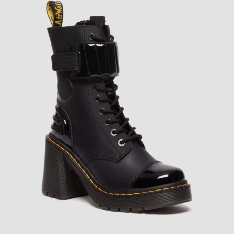 お歳暮 ☆人気【Dr.Martens】GAYA 10 ブーツ☆チャンキーヒール ホール 靴