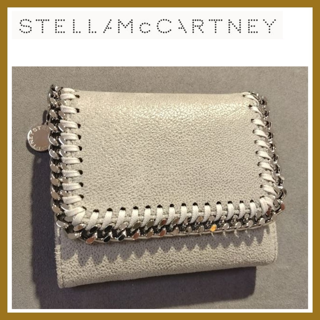 【STELLA MCCARTNEY】ファラベラスモールフラップ折り財布 *Gray