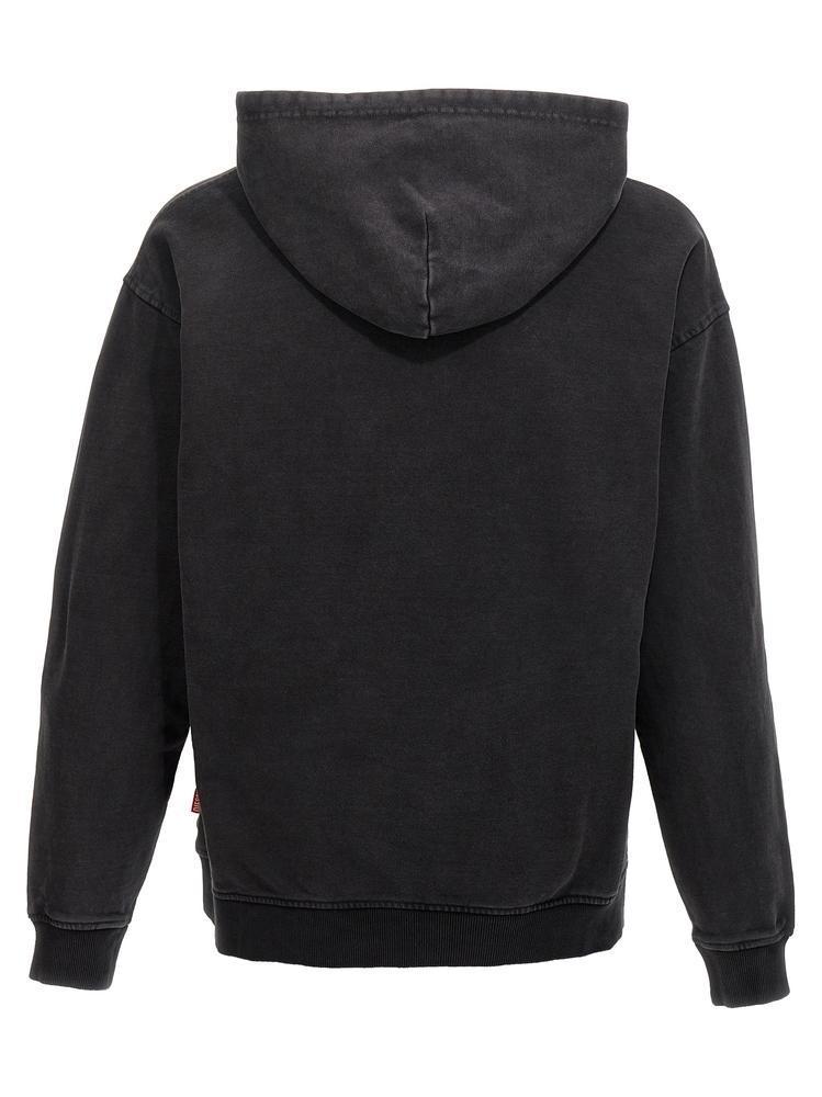 【DIESEL】 -Boxt-Hood-Q7 マルチレイヤー ロゴプリントパーカー