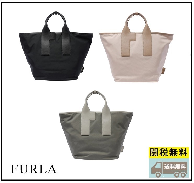関税送料込★FURLA☆LARGE PIUMA ラージ トートバッグ L