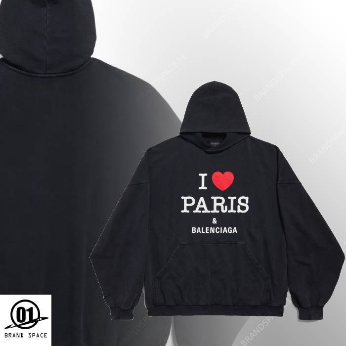 BALENCIAGA I Love Paris & Balenciaga パーカー