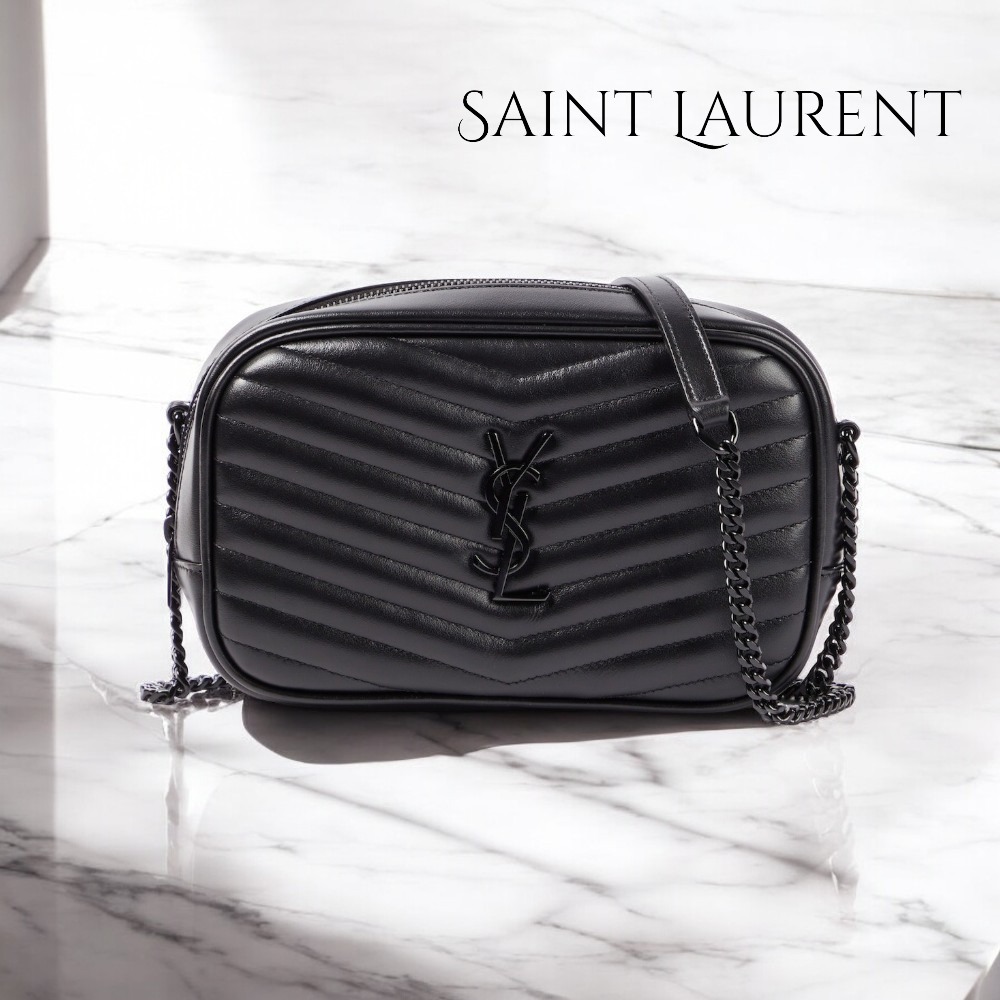 【SAINT LAURENT】サンローラン ルーミニレザーショルダーバッグ