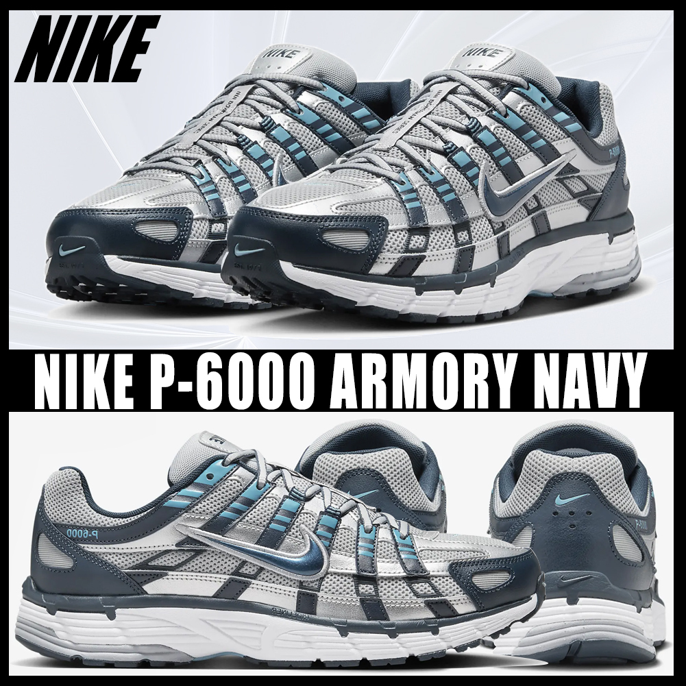 ◆正規品◆NIKE P-6000 ARMORY NAVY FLAT SILVER◆関税/送料込◆