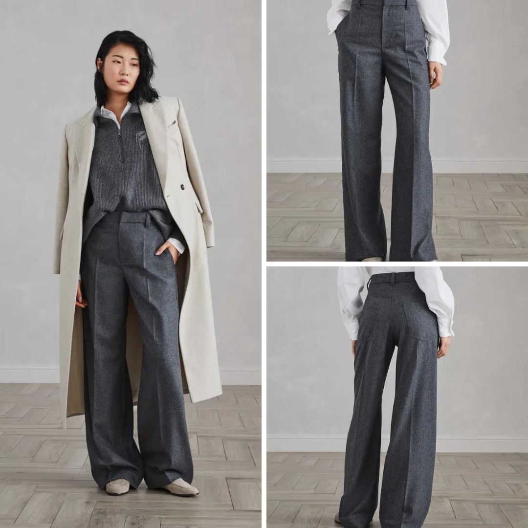 《送料無料》BRUNELLO CUCINELLI Loose trousers in virgin wool