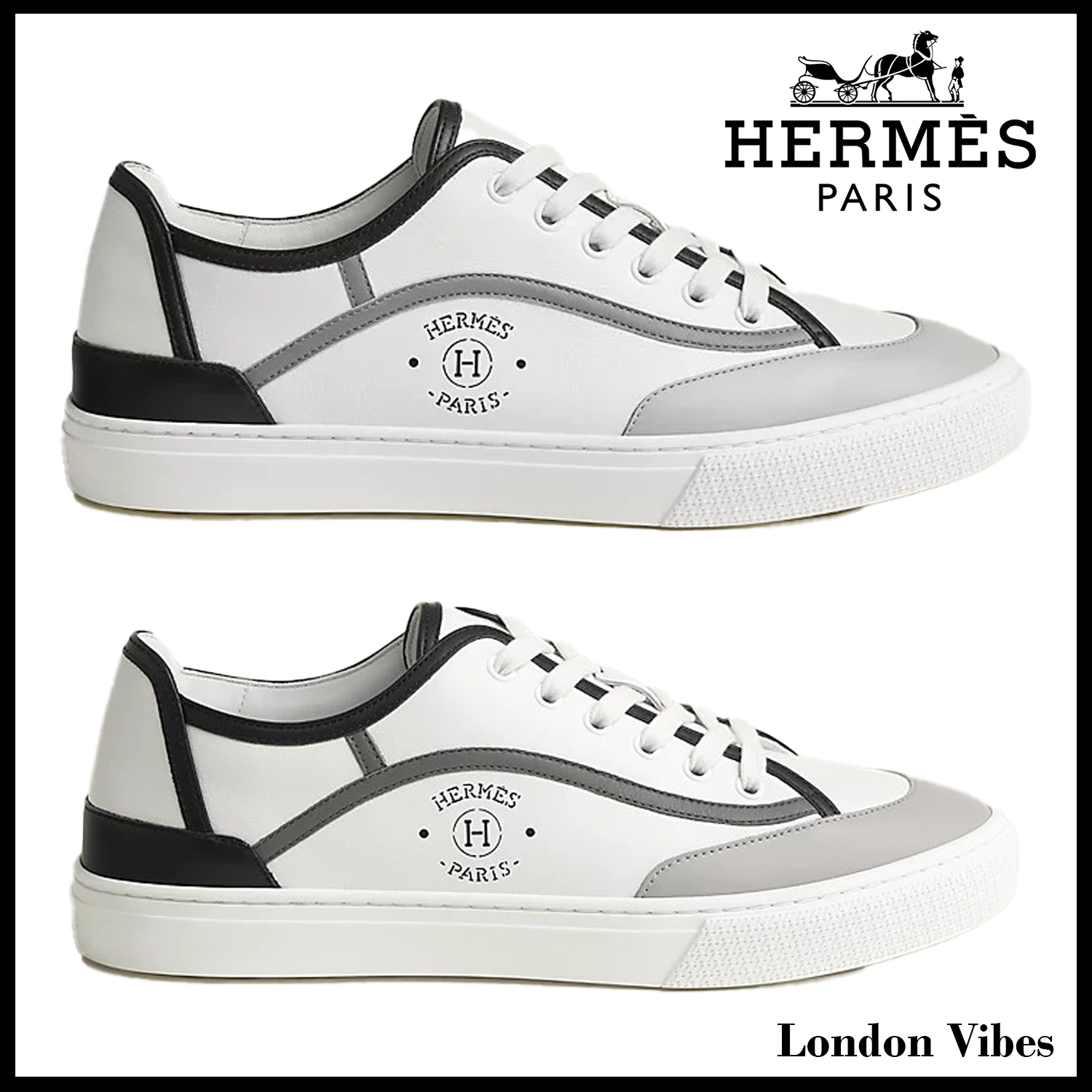デイリー使いにピッタリ☆ HERMES スニーカー ゲット プラム