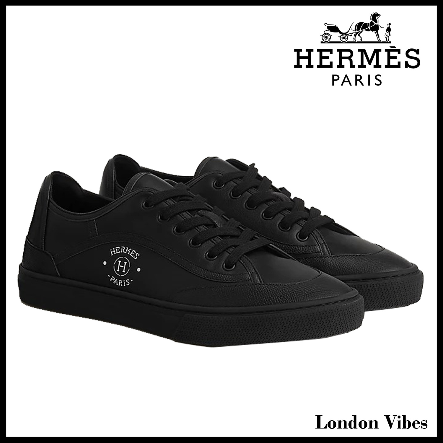 デイリー使いにピッタリ☆ HERMES スニーカー ゲット 黒