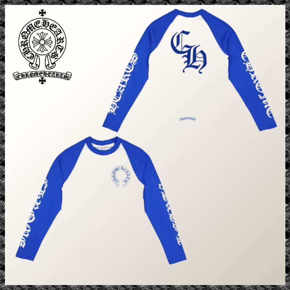 ◆送料込【CHROME HEARTS】CH ベースボール ロゴ ロングTシャツ