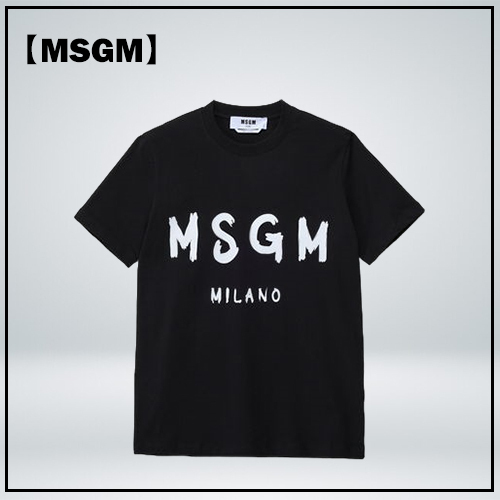 ★【MSGM】エムエスジーエム ブラシドロゴ半袖Tシャツ★