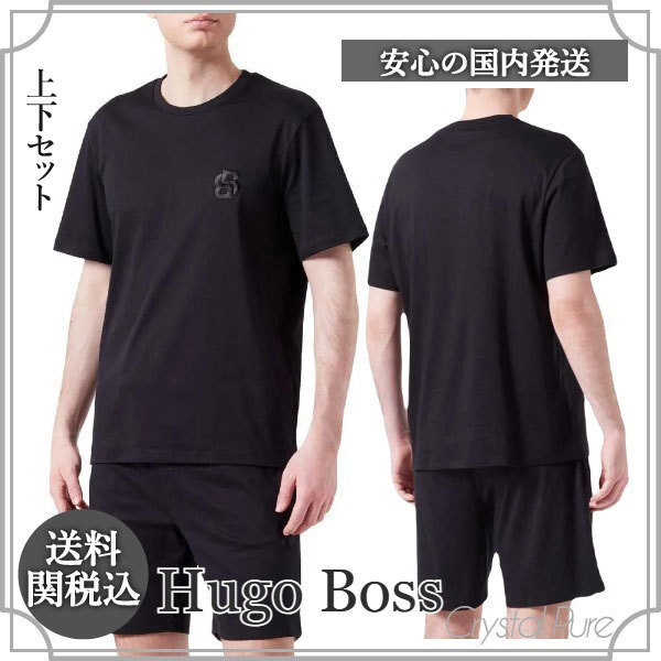 【Hugo Boss】モノグラムロゴ Tシャツ&ハーフパンツ 上下セット