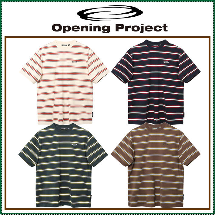 【Opening Project】Small Logo Multi Stripe T Shirt /追跡付