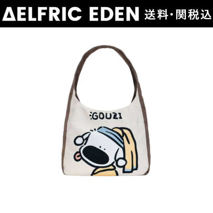 【Aelfric Eden】クリエイティブ 子犬柄 キャンバスバッグ