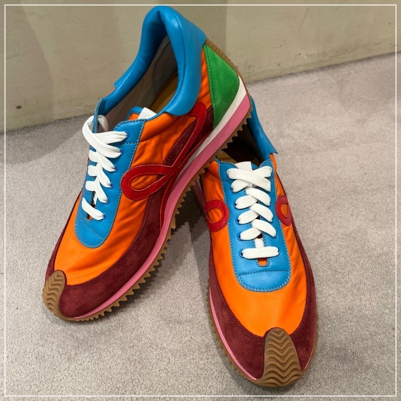 【大注目】LOEWE◆Flow Runner ナイロン×スエード スニーカー