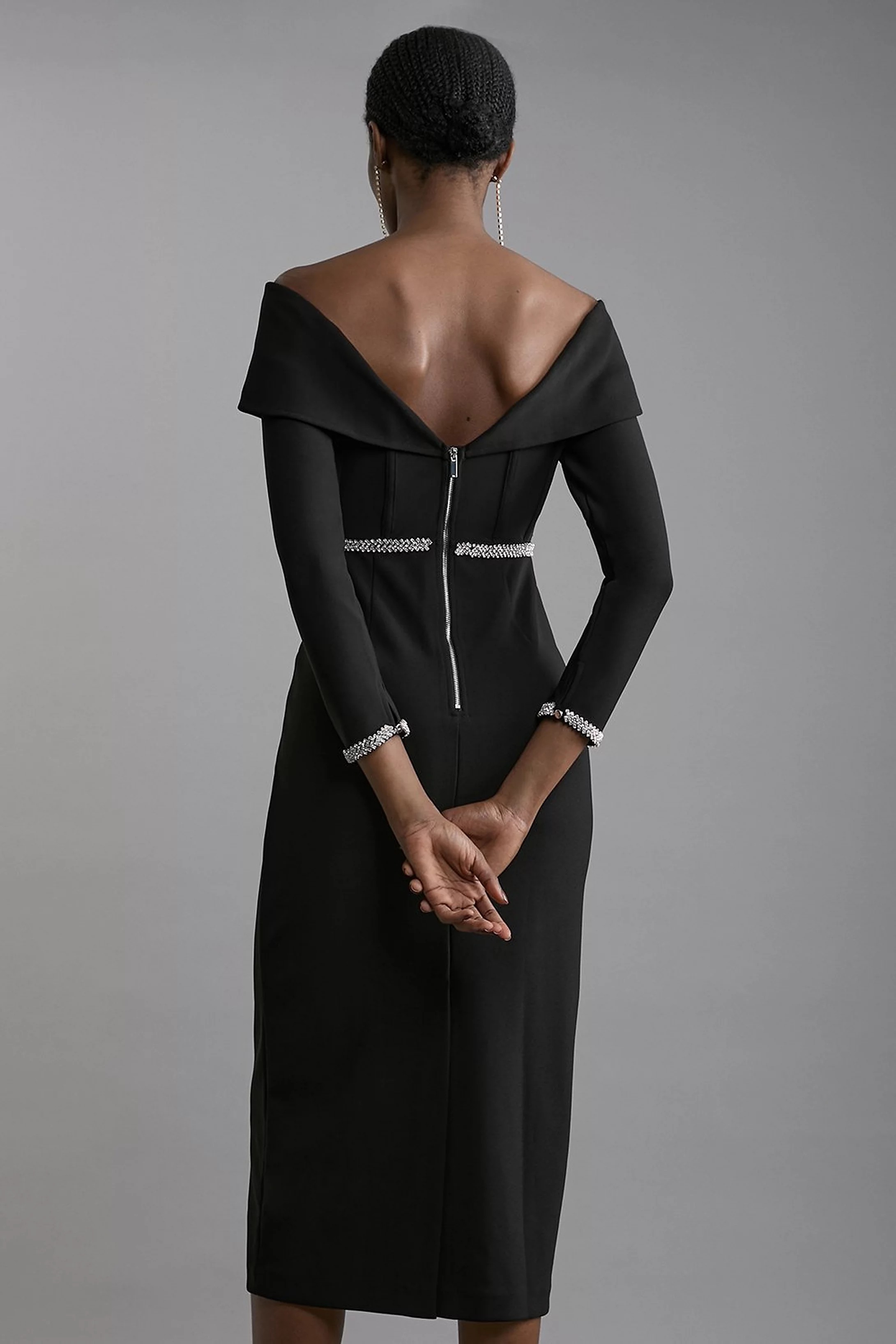 【Karen Millen】ディアマンテトリム ワンピース《国内発送》