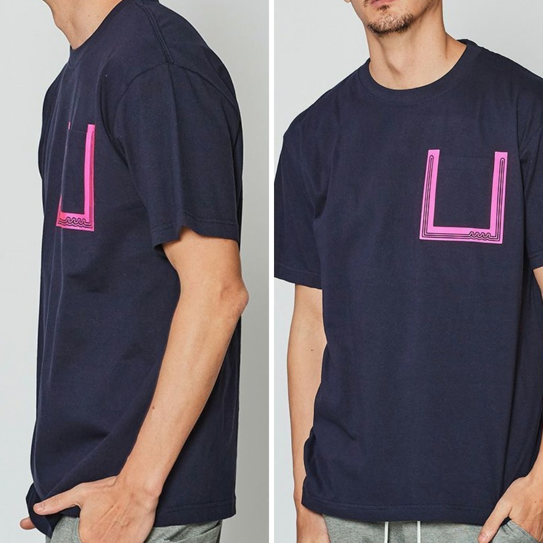 【muta】ACANTHUS x muta MARINE / muta Wave Line Pocket Tee muta】ACANTHUS x muta MARINE / muta Wave Line Pocket Tee