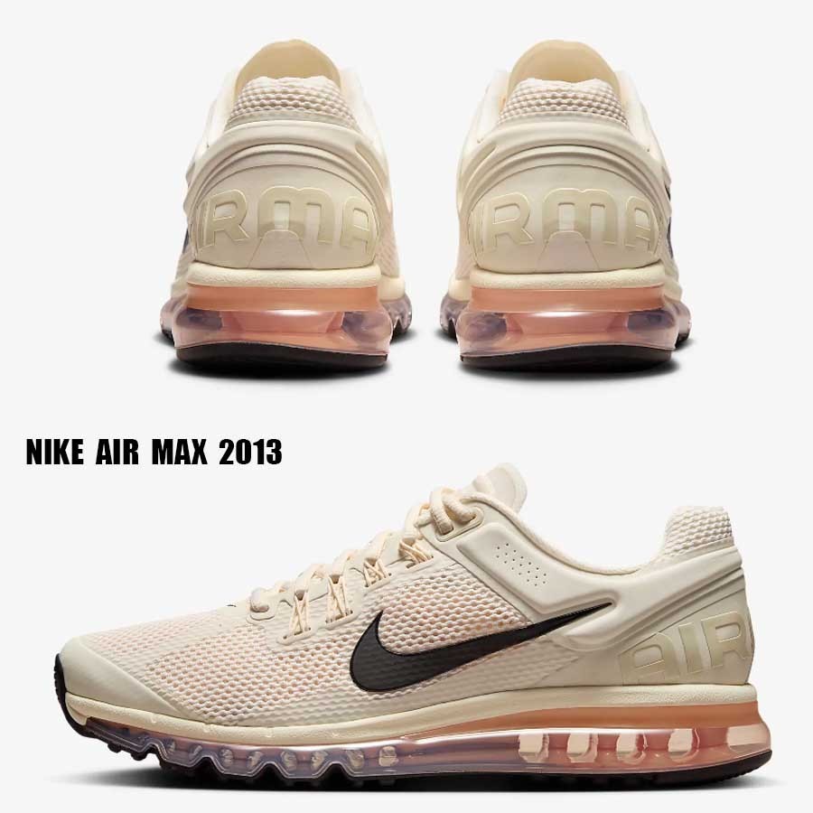 NIKE★AIR MAX 2013★PALE IVORY/GUAVA ICE/CRIMSON TINT/BLACK