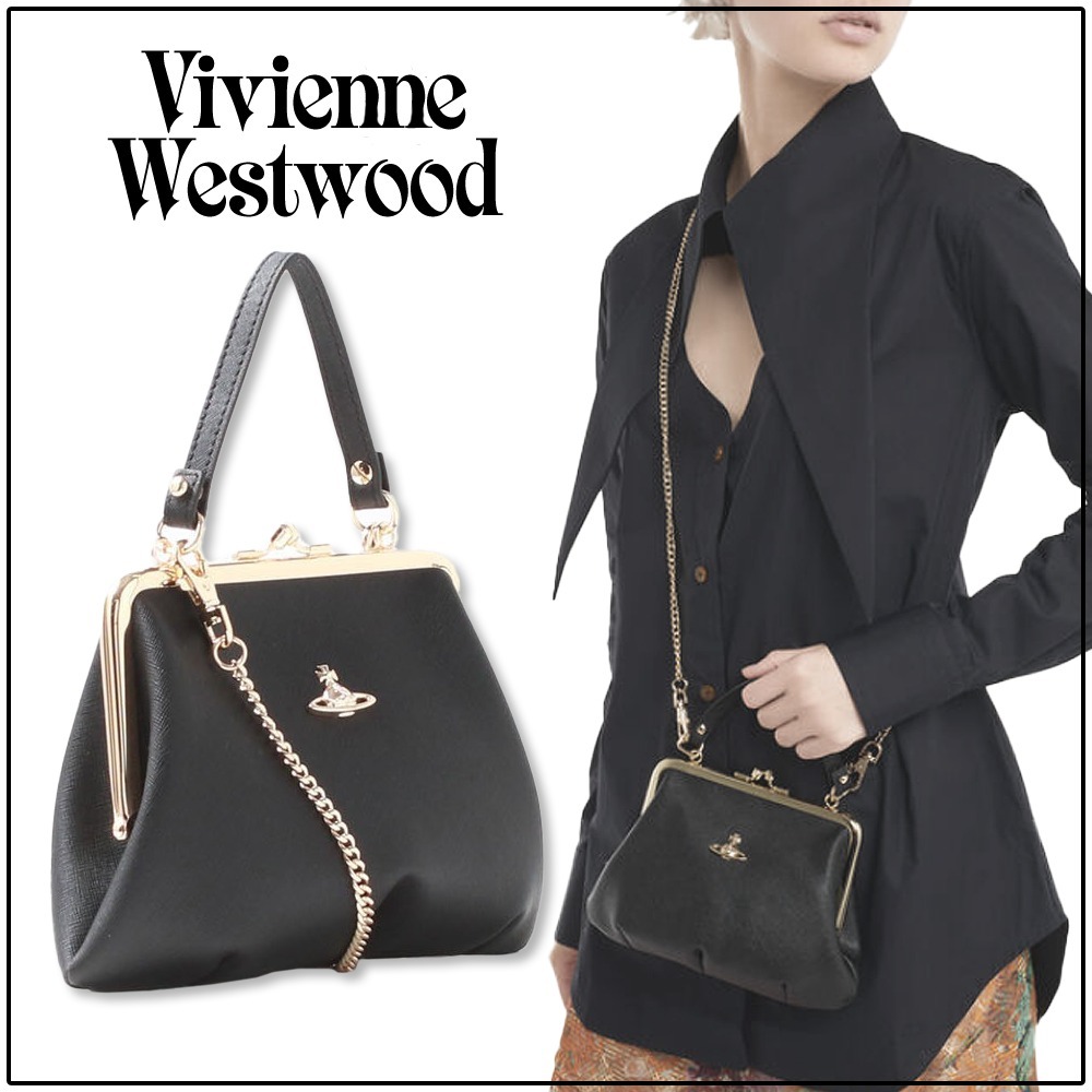 国内即発【VivienneWestwood】GRANNY 口金ミニショルダーバッグ
