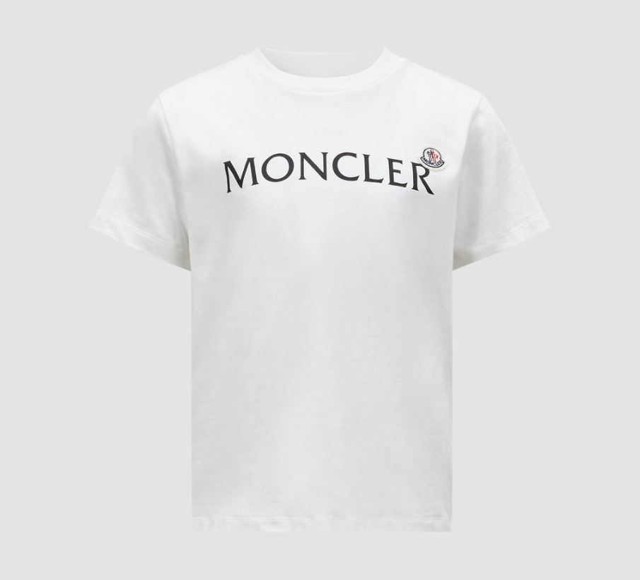 MONCLER 2024/25秋冬新作キッズ ロゴ入り半袖Tシャツ 4A/6A