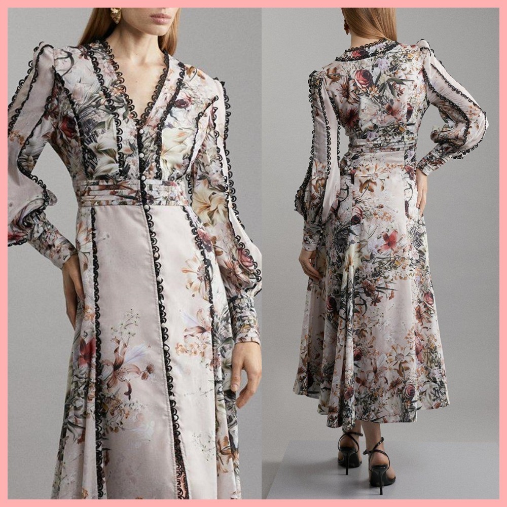 日本未入荷★Karen Millen ボタンダウンマキシワンピース