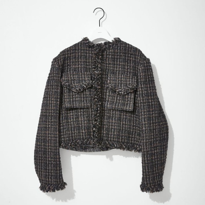 《トレンド感のある装い》【sacai】ツイードジャケット