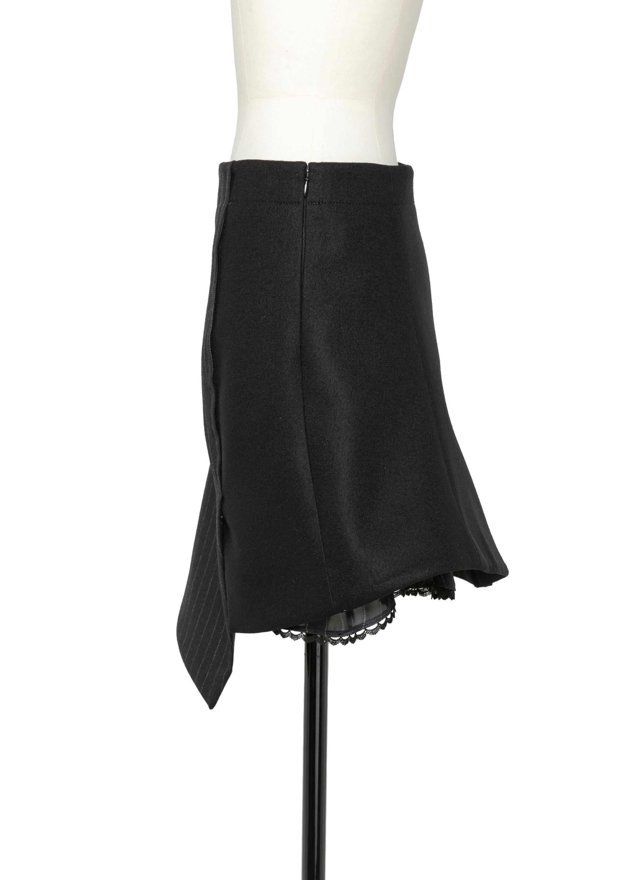 《洗練された逸品》【sacai】チョークストライプ ス カート
