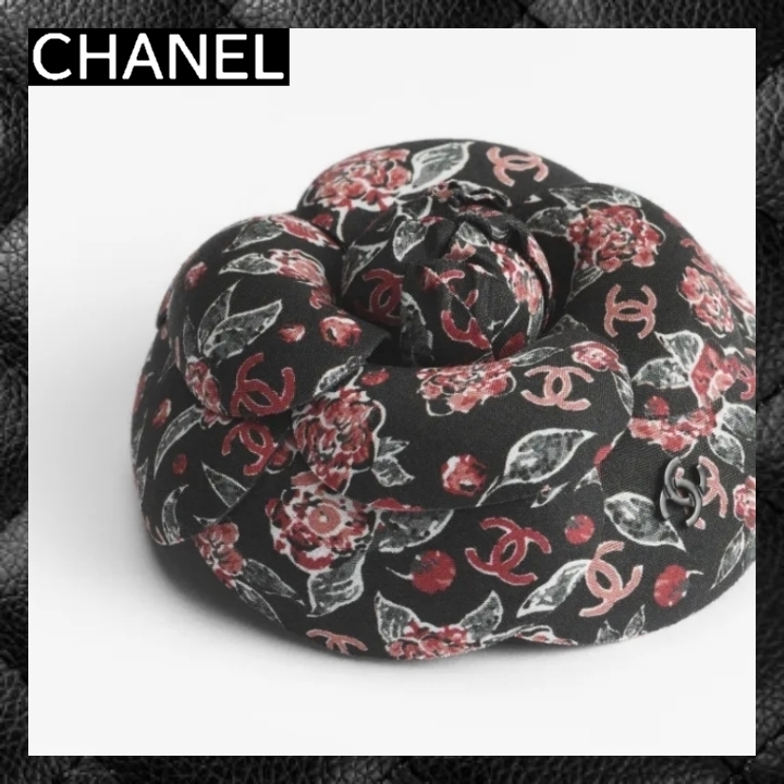 ☆24B シックな花柄☆ CHANEL カメリア モチーフ ブローチ