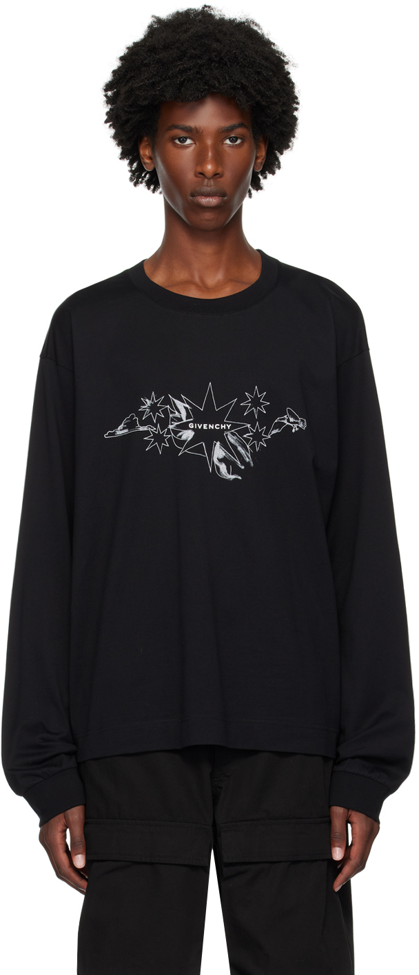 【関税込み】Givenchy ブラック Tarot 長袖Tシャツ