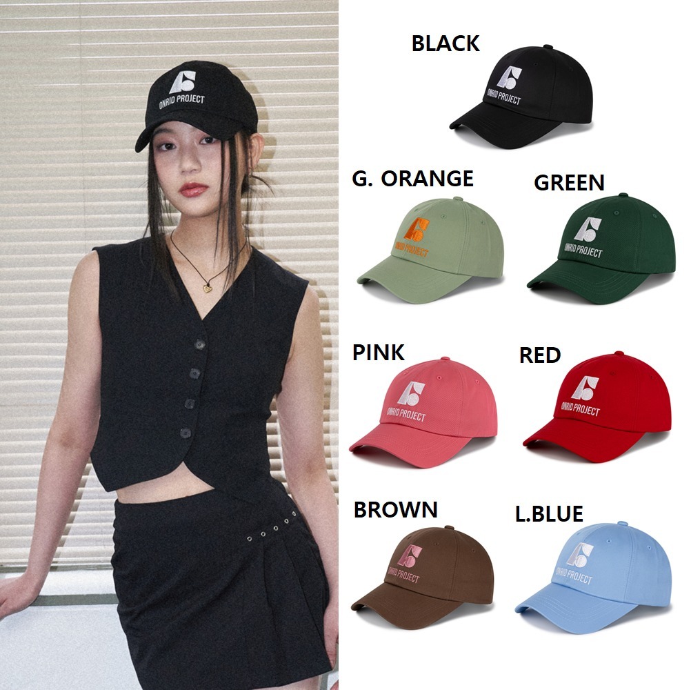 キャップ [ONRIDPROJECT]Essential Symbol Ball Cap (7 colors)