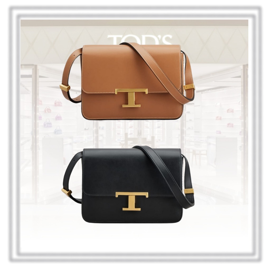 送料込*TOD`S*トッズ Tタイムレス ミニレザーショルダーバッグ