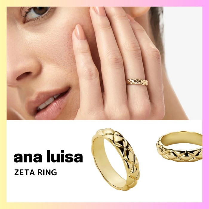 送料無料★ana luisa 14Kゴールド ZETA リング