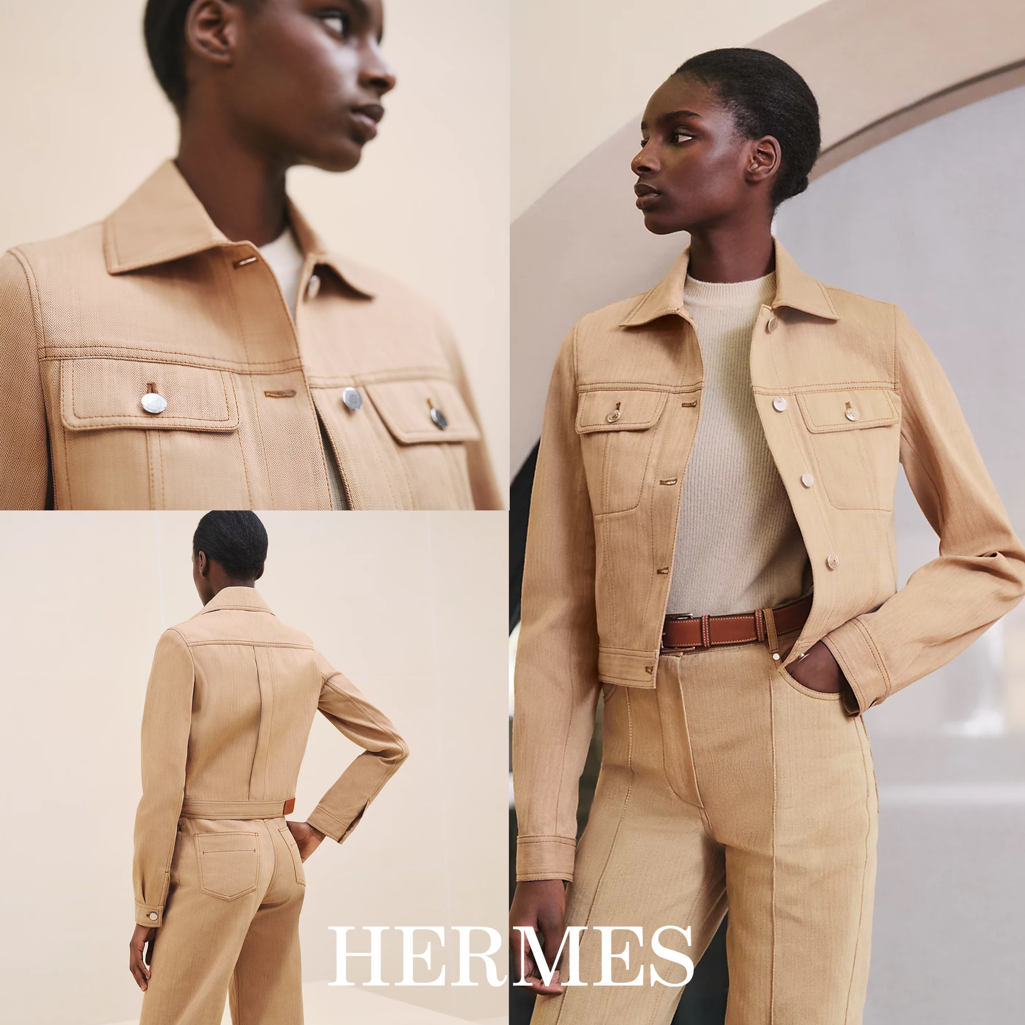 HERMES＊インスピレーション デニム ジャケット コットン