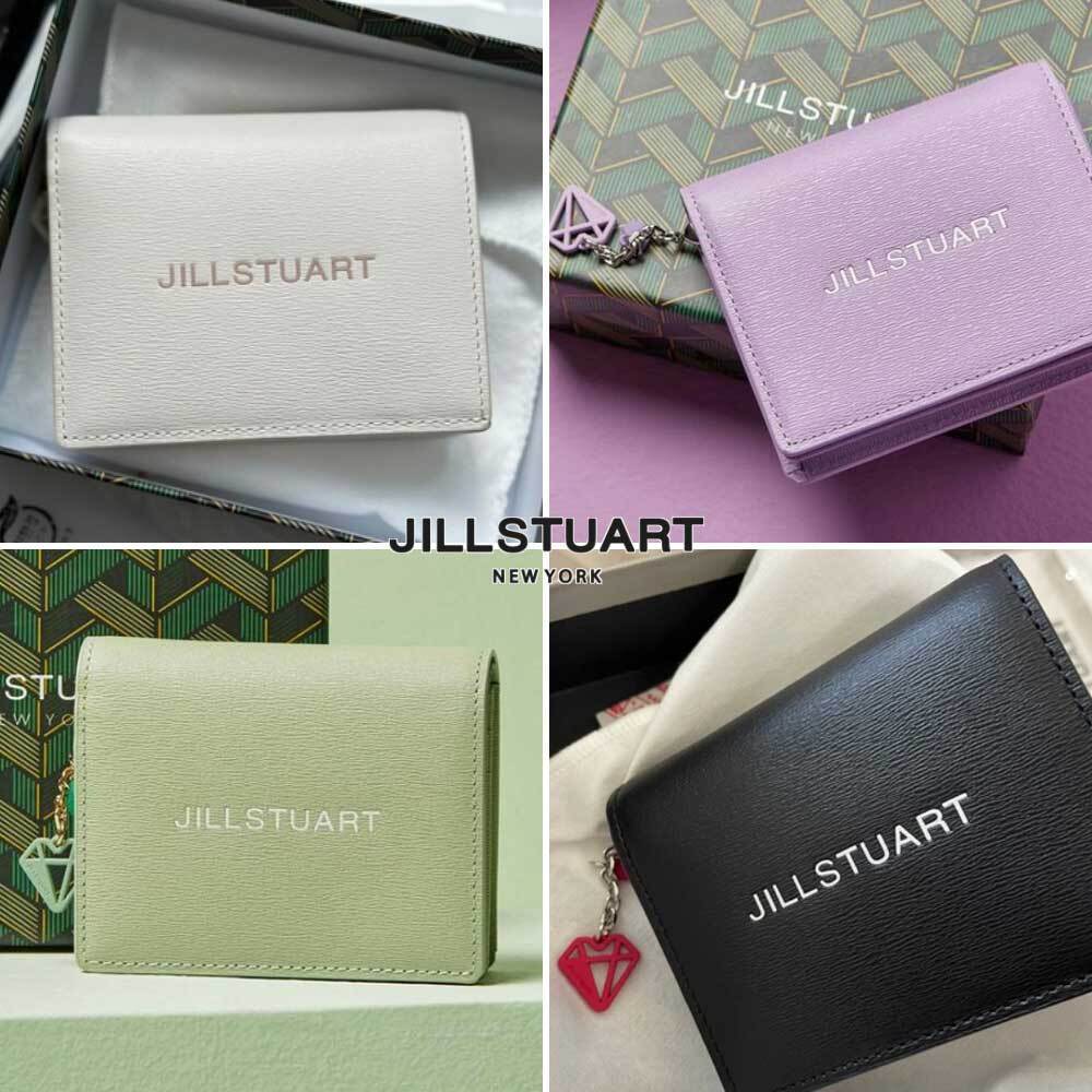 ☆JILLSTUART☆GELATO LEATHER 2段 折りたたみ財布 カードケース