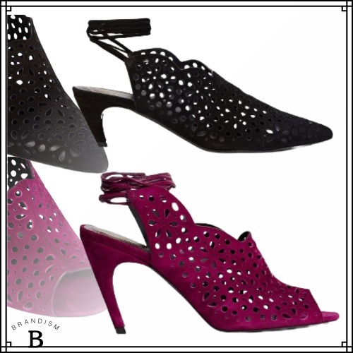 ■Roger Vivier■レーススエードフラット パンプス