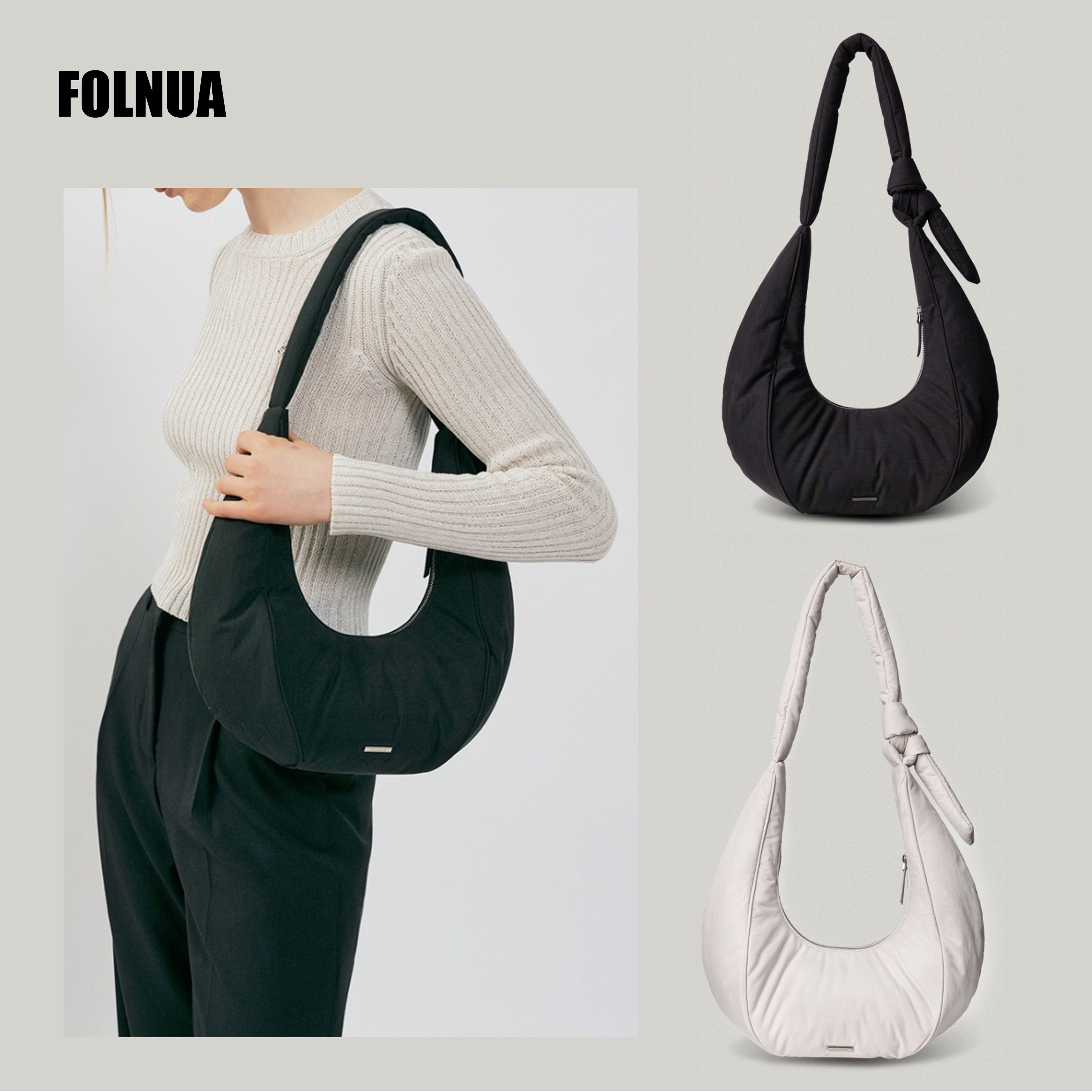 [FOLNUA] Padded Oval Bag ☆送料込☆